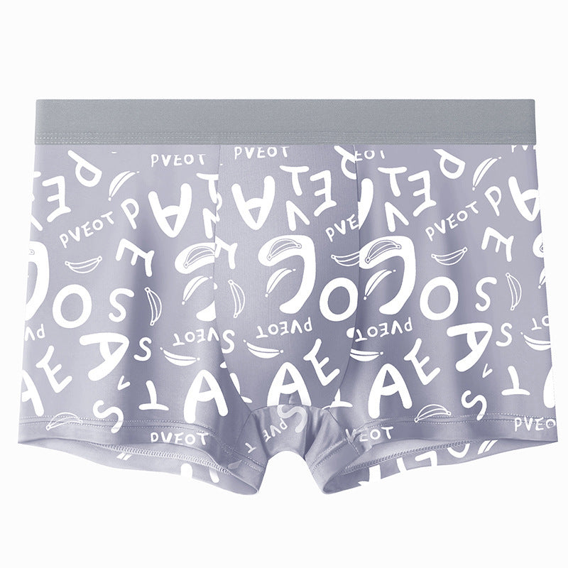 Medium waist breathable thin boxer shorts