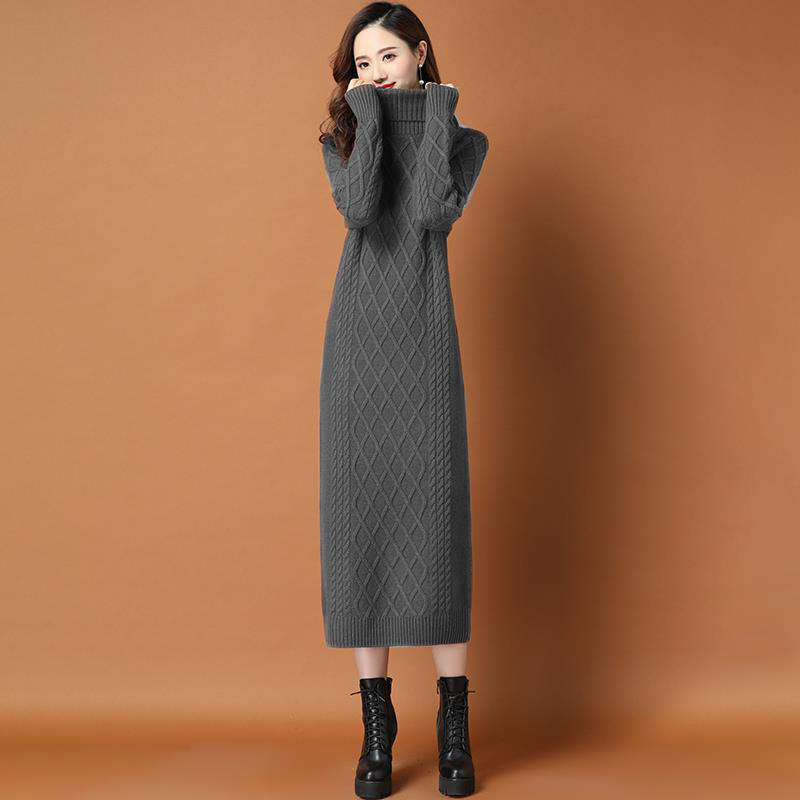 Slimming Match With Coat Knitted Dress Women