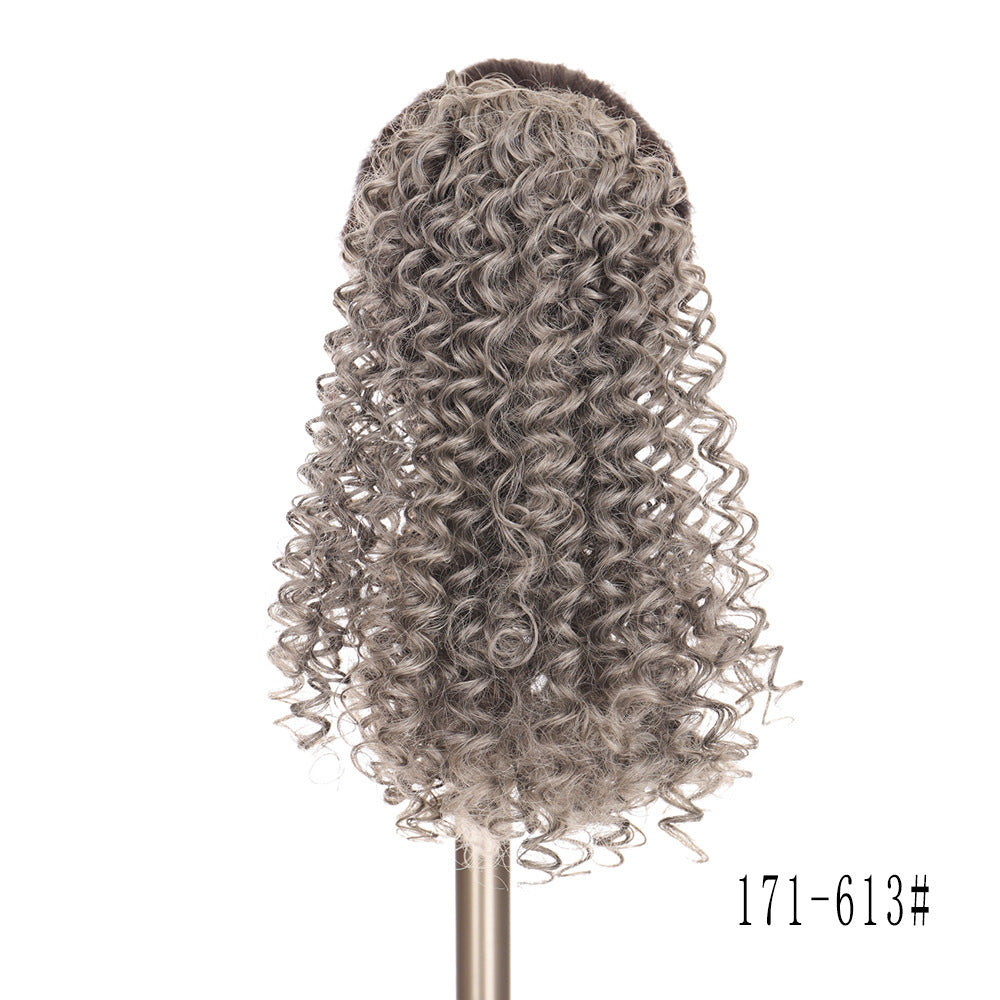 Small Curly Ponytail Chemical Fiber Elastic Mesh Wig Braid