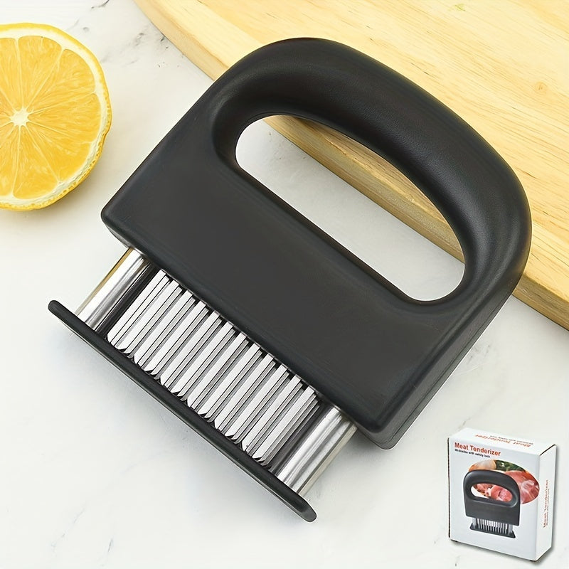 Meat Tenderizer Needles, Meat Tenderizer Tool Meat Tenderizer With Stainless Steel Sharp Needle Blades Heavy Duty Cooking Machine For Tenderizing Beef, Turkey, Chicken, Steak, Veal, Pork, Fish Etc