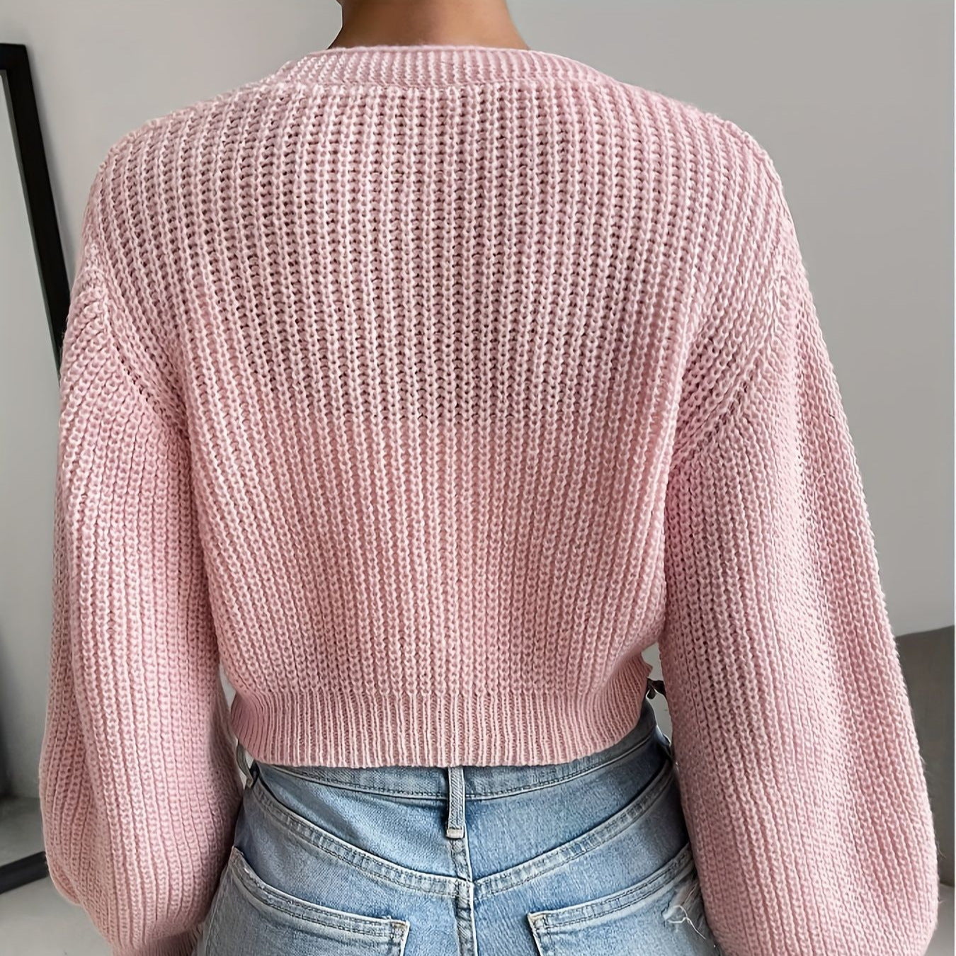 Casual Knitted Sweater Coat For Women