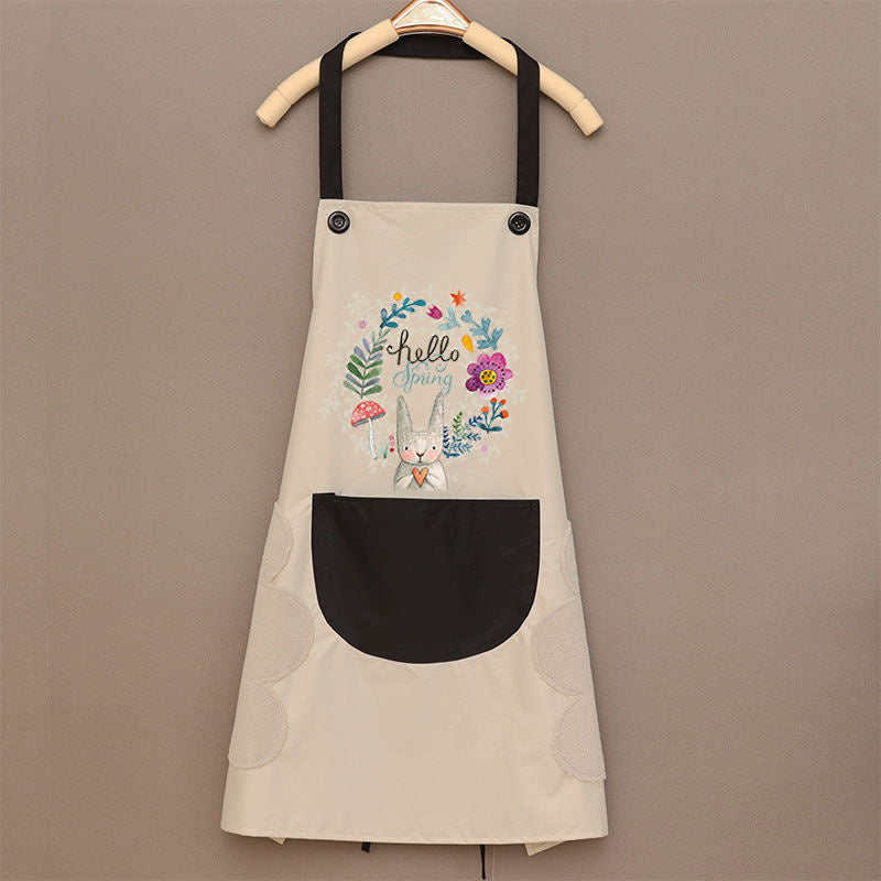 Cooking apron women waterproof