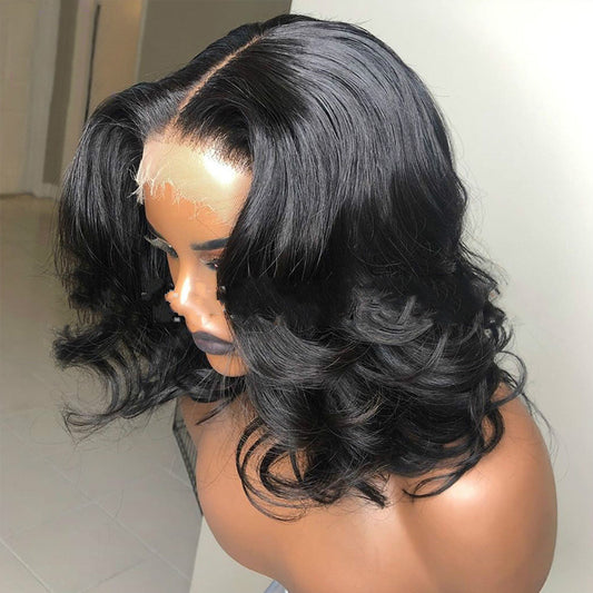 Front lace big wave wig