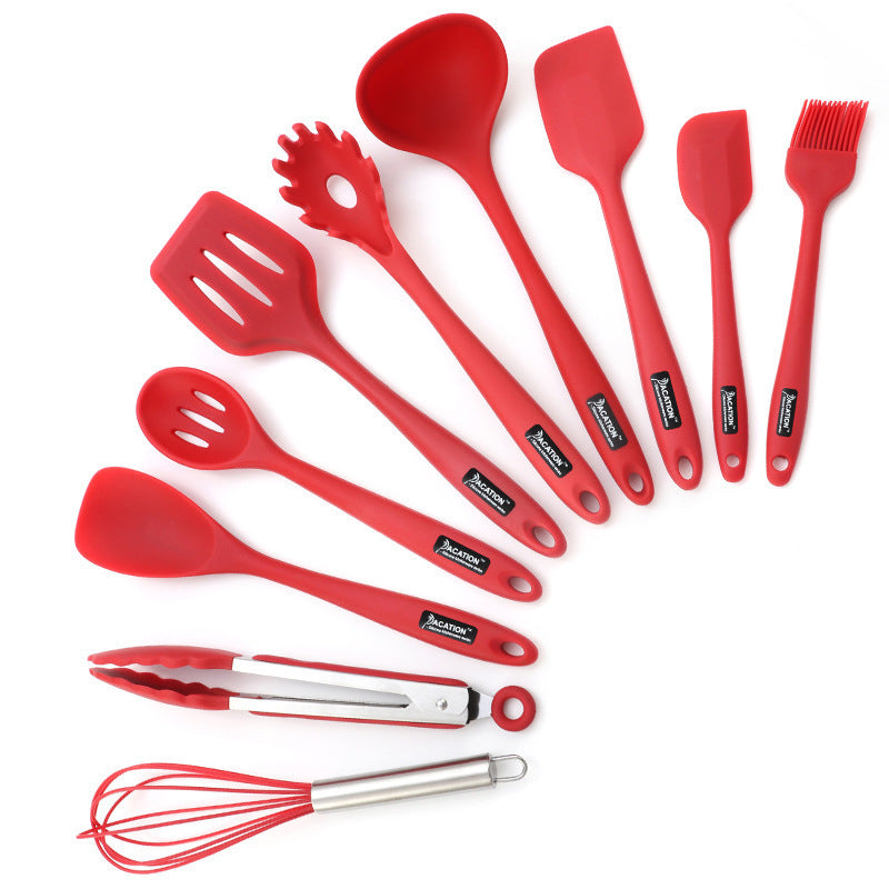 Heat-Resistant Silicone Kitchenware Non-Stick Cooking Spatula Set