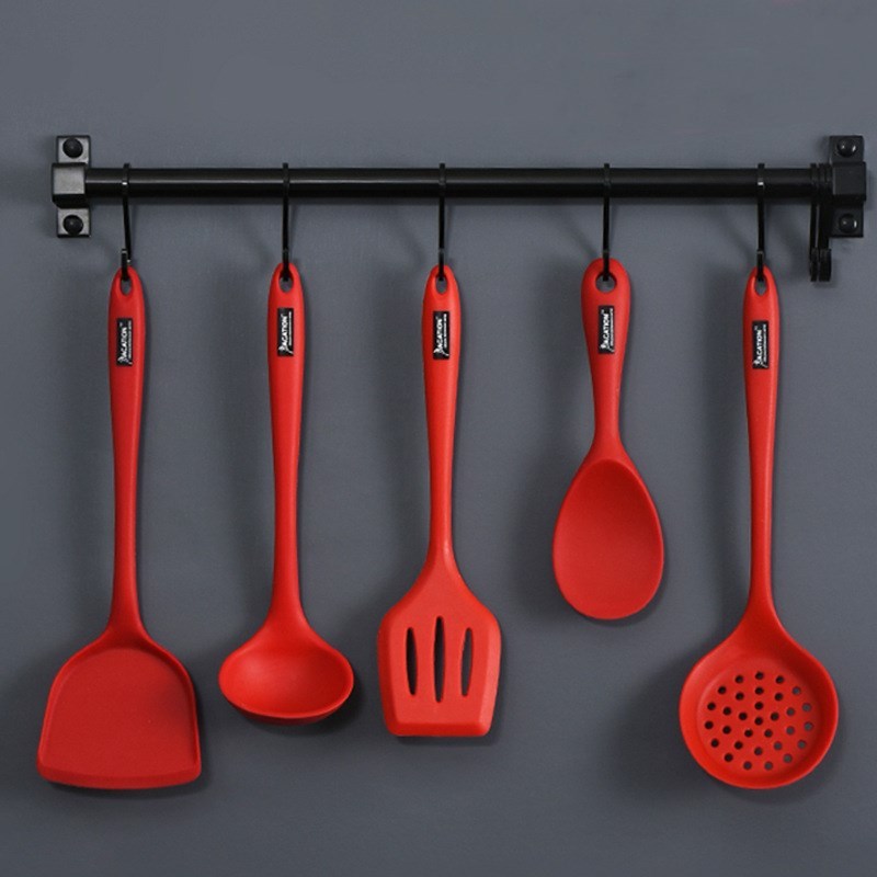 Heat-Resistant Silicone Kitchenware Non-Stick Cooking Spatula Set