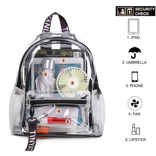 Large Capacity Jelly Transparent Backpack Woman