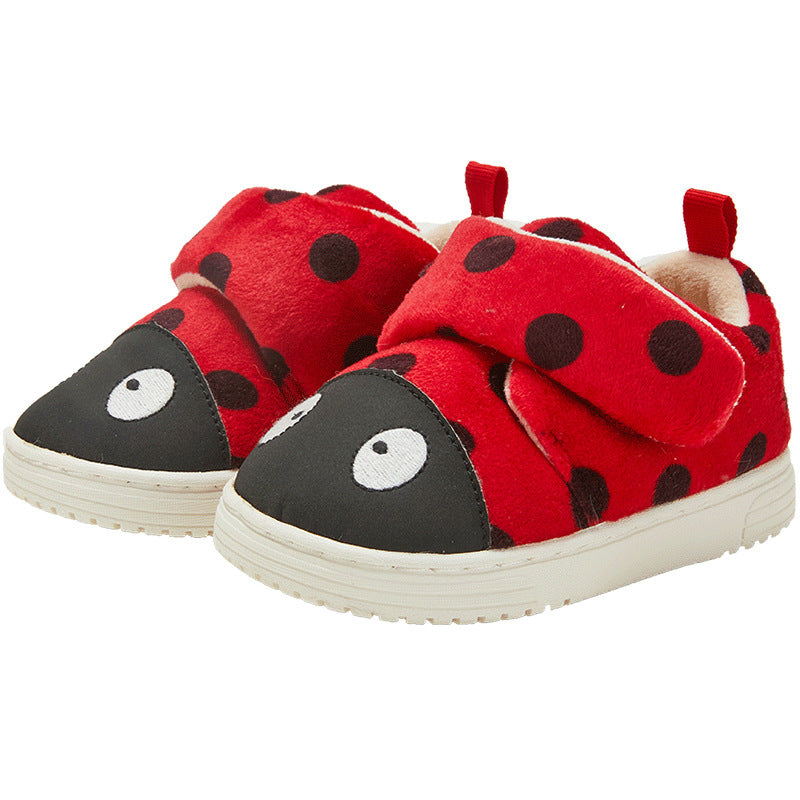 Home Shoes Cute Winter New Female Baby Indoor Shoes Plus Velvet Girls Slippers