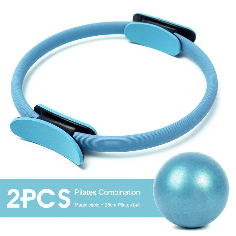 5PCS Yoga Ball Magic Ring Pilates Circle Exercise Equipment Workout Fitness Training Resistance Support Tool Stretch Band Gym