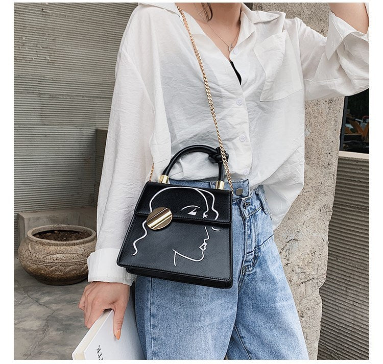 Chain Shoulder Bag, Fresh, Sweet And Fashionable