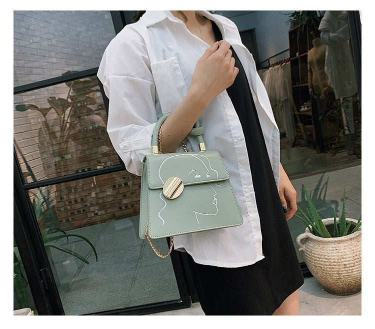 Chain Shoulder Bag, Fresh, Sweet And Fashionable