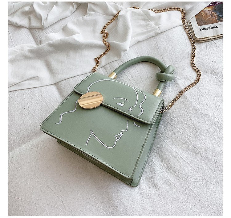 Chain Shoulder Bag, Fresh, Sweet And Fashionable