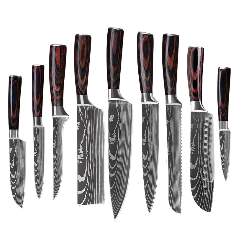 6 Piece Set 8 Piece Set 10 Piece Set Knife Chef's Knife Chef's Knife Kitchen Knife Cooking