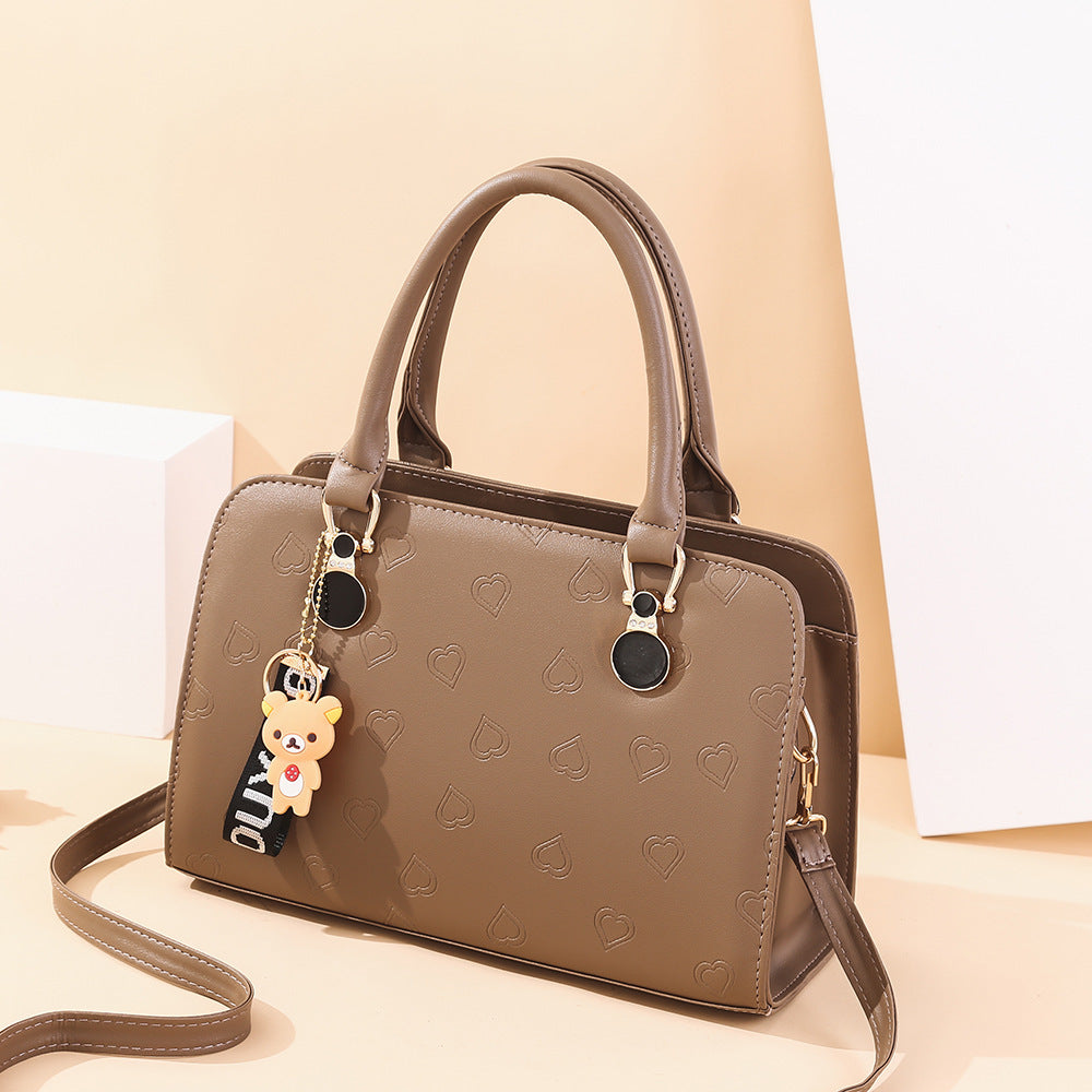 Women'S Bags New Spring Retro Trend One-Shoulder Diagonal Texture Big Bag Ladies All-Match Middle-Aged Handbag Wholesale