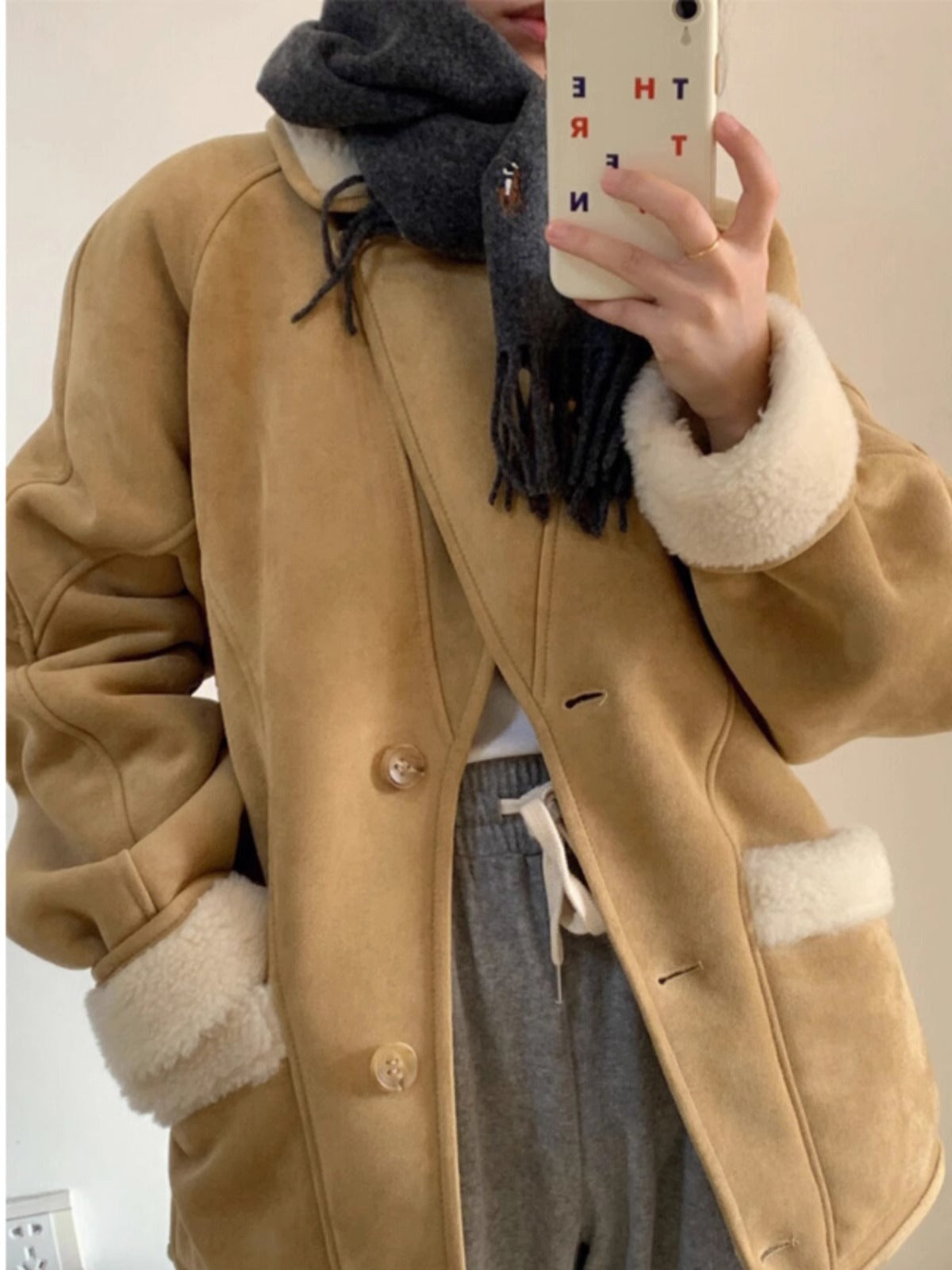 Suede Short Coat For Women