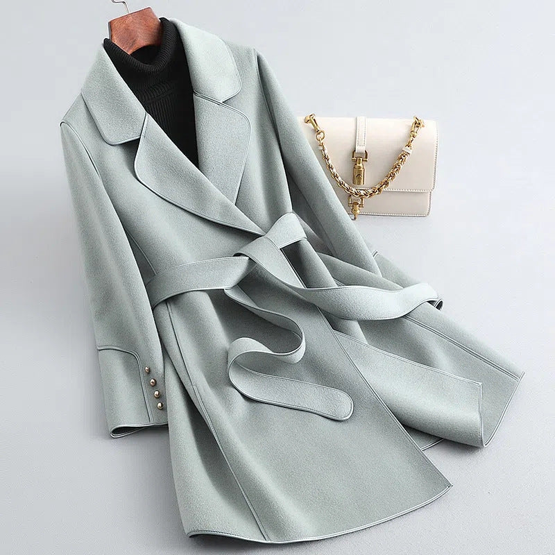 Korean Style Wool Coat Overcoat Women