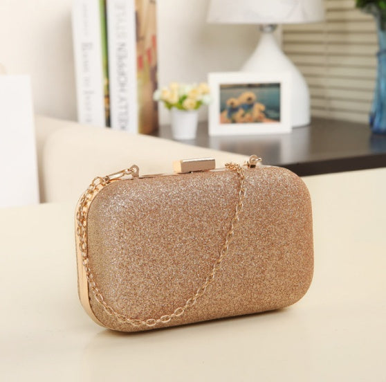 Women Handbag Evening Bags For Party New Women Chain Shoulder Bag Ladies Fashion Gold Clutch Box Bag Women Messenger