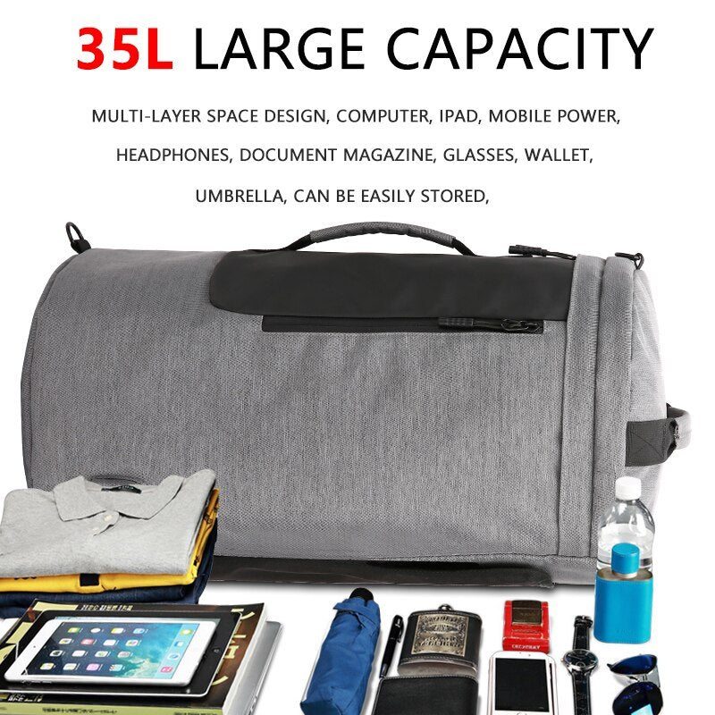 Travel bag portable men's multi-function travel bag