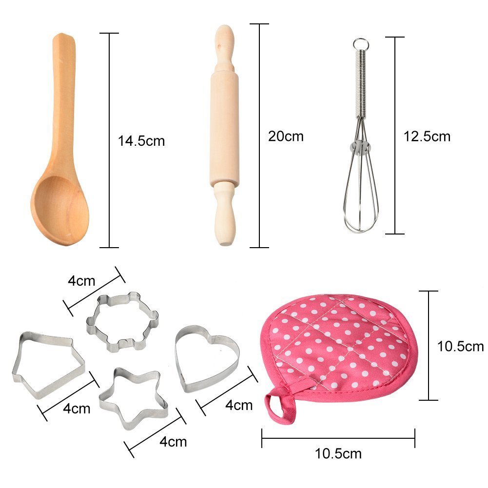 Children's apron cake cooking tools