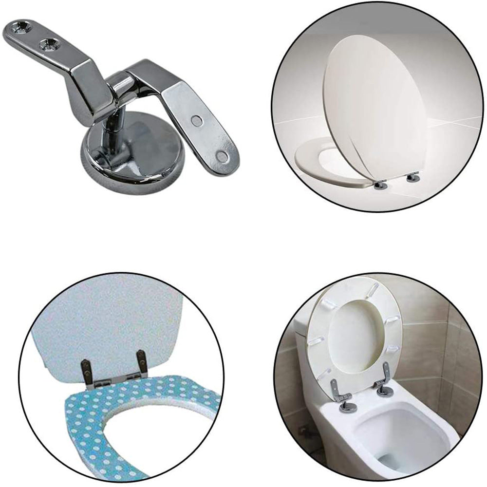 Bathroom Zinc Alloy Toilet Lid Hinge With Screw Accessories