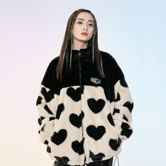 Love Lamb Fleece Cotton Loose Short Coat Women