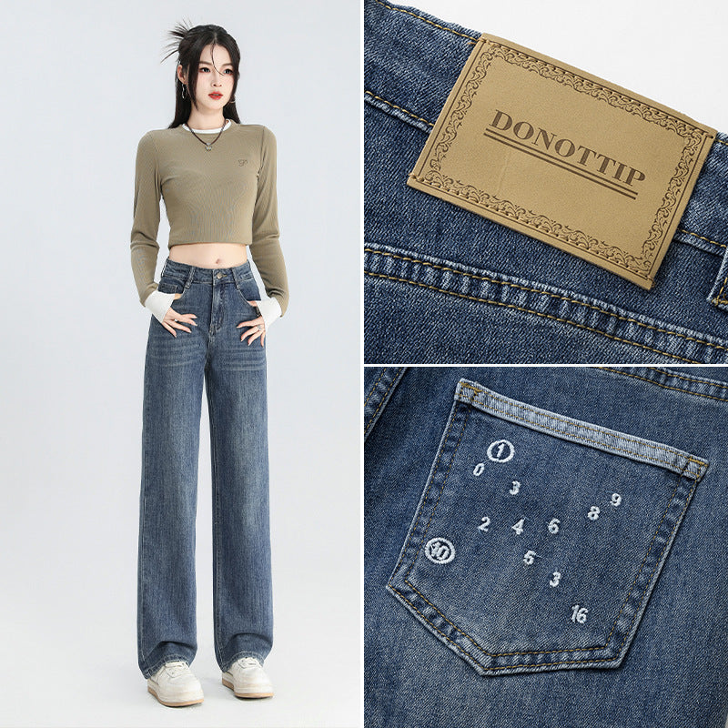 Women's American-style Retro Wide Leg Jeans