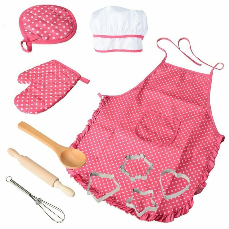 Children's apron cake cooking tools