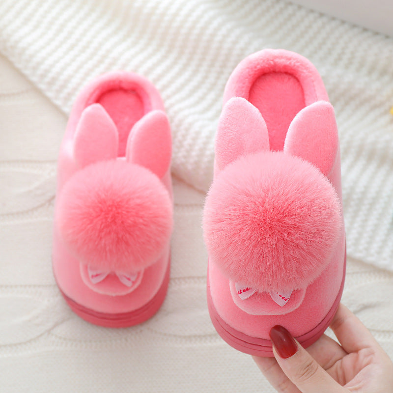 Autumn And Winter Boys And Girls Baby Cartoon Plush Shoes