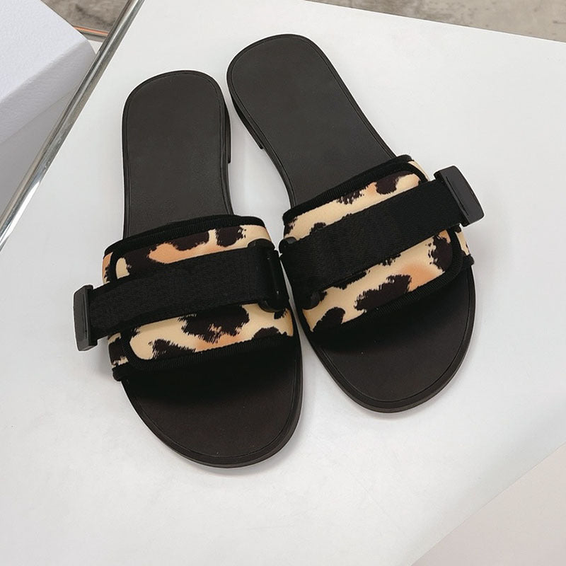 Velcro Sandals For Women With Flat Bottoms, Casual And Versatile Outerwear Strap