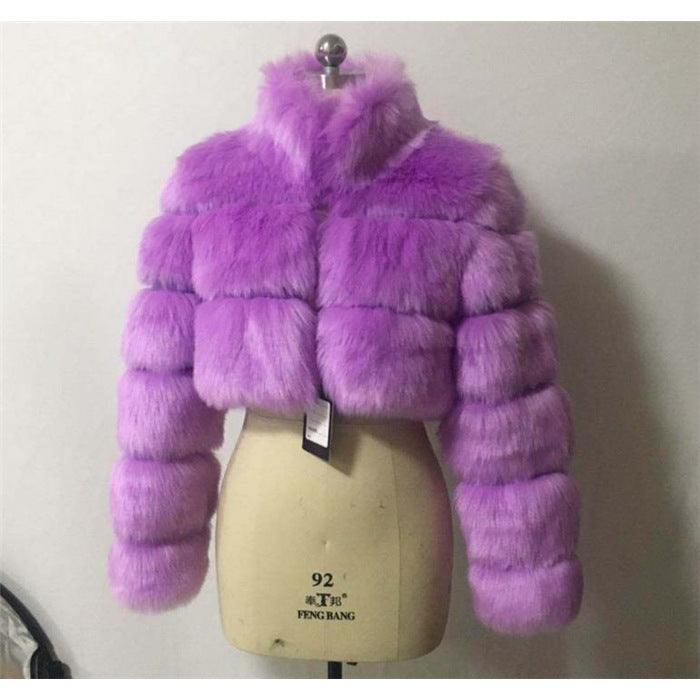 European And American Short Fur Coat For Women