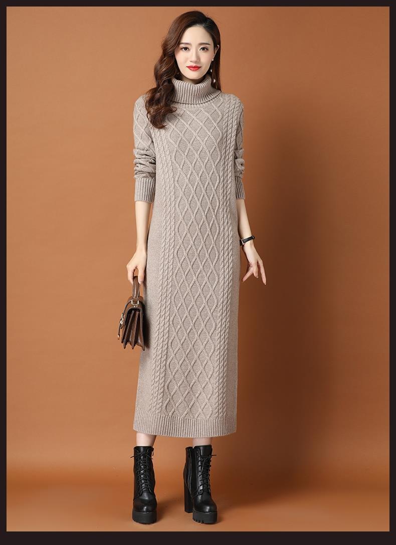 Slimming Match With Coat Knitted Dress Women