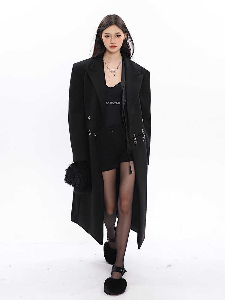 Suit Woolen Long Coat For Women