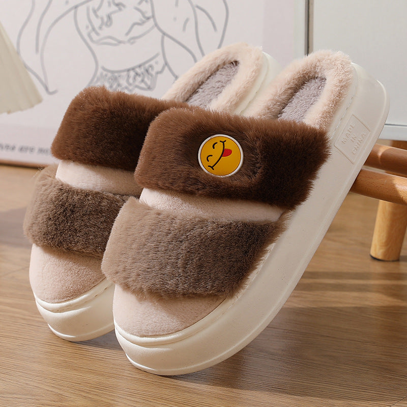 Thermal Cotton Slippers Cute Cartoon Winter Thickening