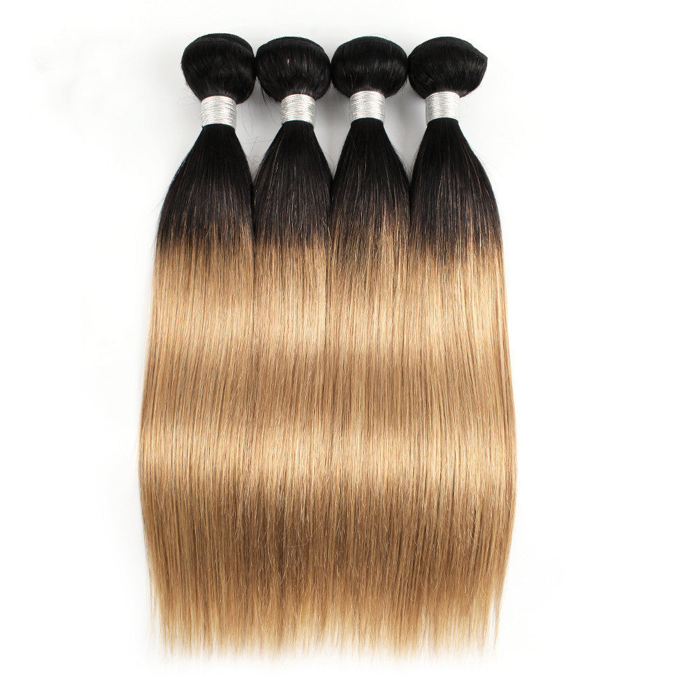 T1b / 27 Brazilian real hair wig curtain