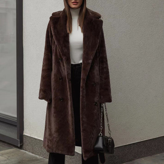 Autumn And Winter Thickening Mink Velvet Coat Women