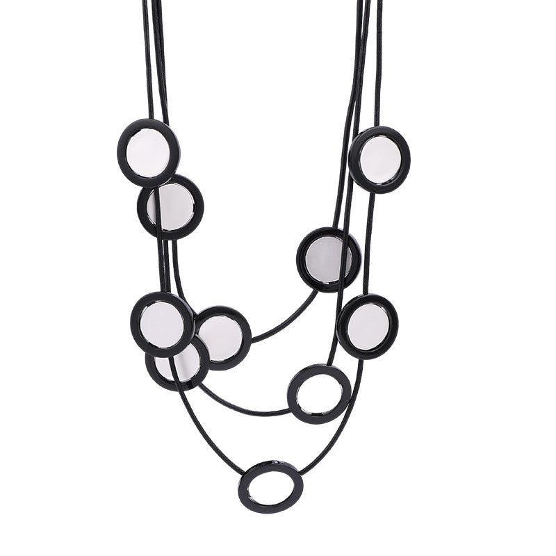 Choker Round Geometric Alloy Necklace