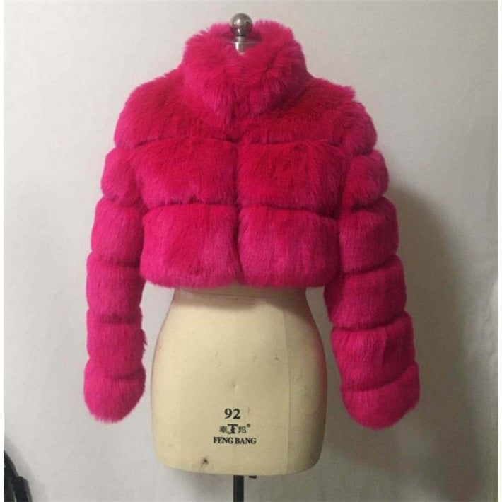 European And American Short Fur Coat For Women