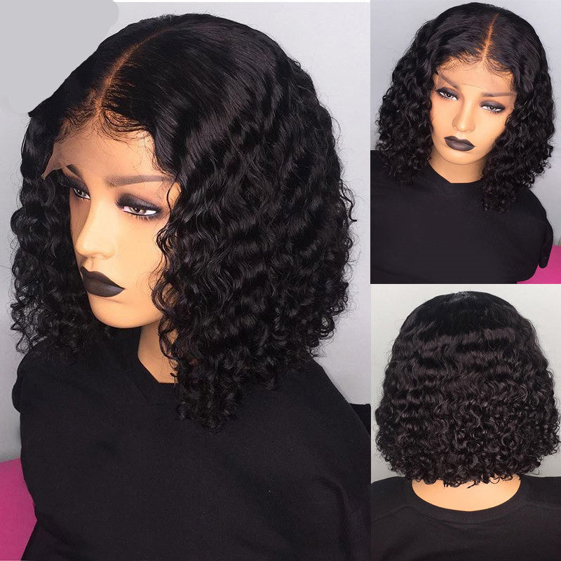 Water wave bob wigs Human Hair