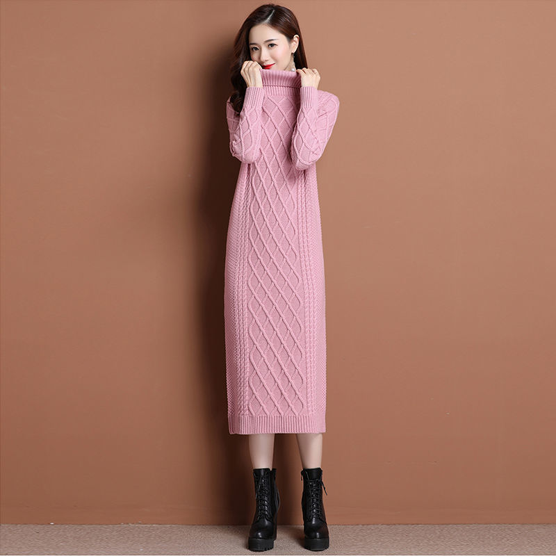 Slimming Match With Coat Knitted Dress Women