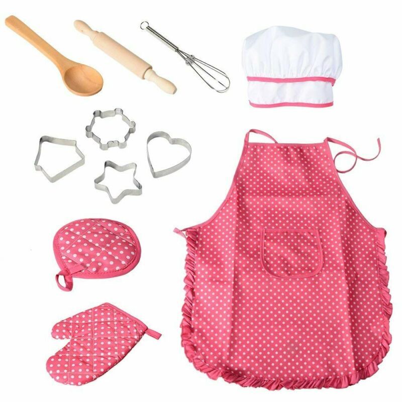 Children's apron cake cooking tools