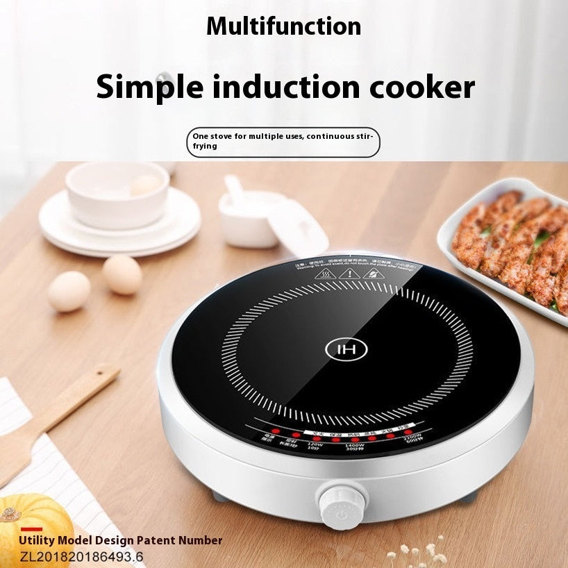 Mini Induction Cooker Household Multi-functional High-power Cooking Ultra-thin Round Intelligence