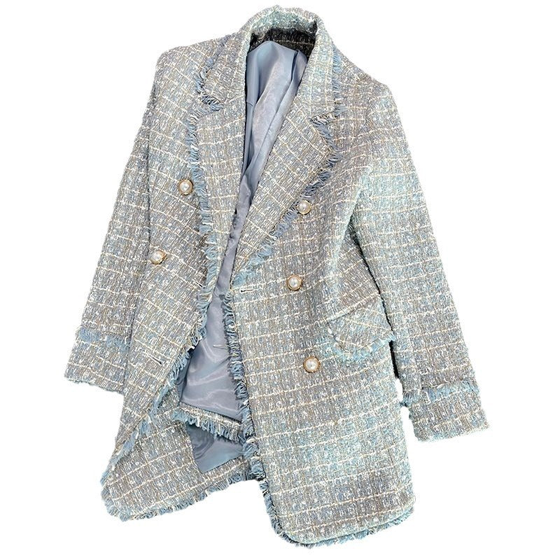 Lake Blue Style Suit Coat For Women