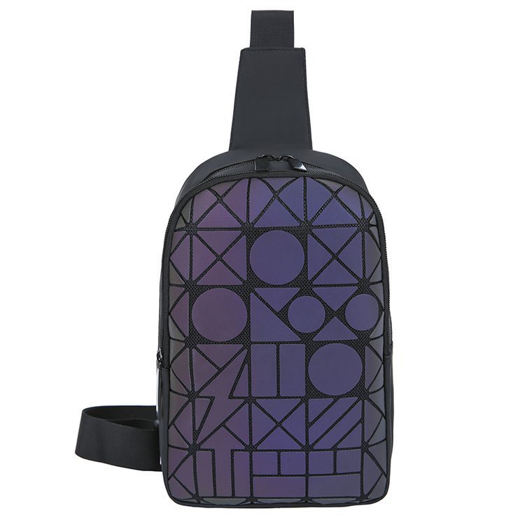 Luminous Geometric Rhombus Bag, Shoulder Bag, Chest Bag