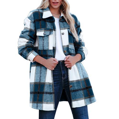 Fashion Casual Long Shirt Coat Women