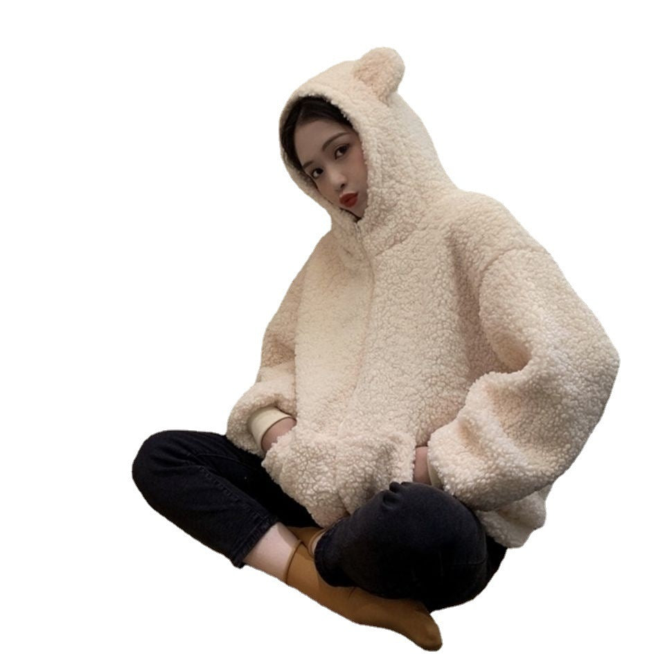 Bear Ears Funny Cute Coat Women