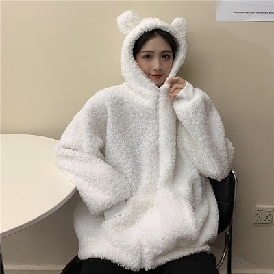 Bear Ears Funny Cute Coat Women