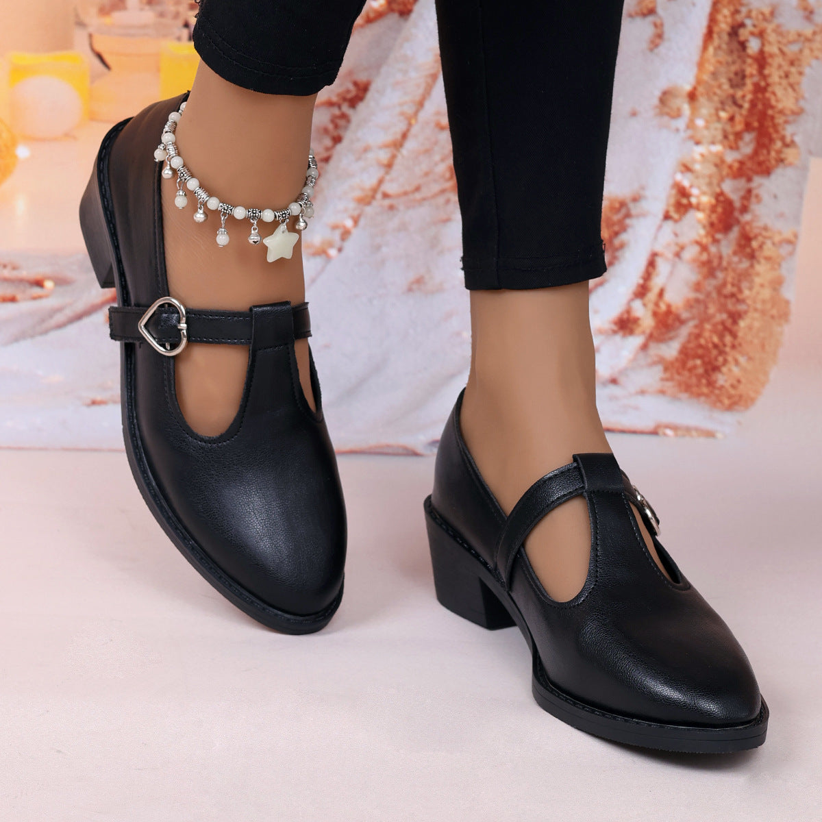 Women's Vintage Mary Jane Leather Shoes