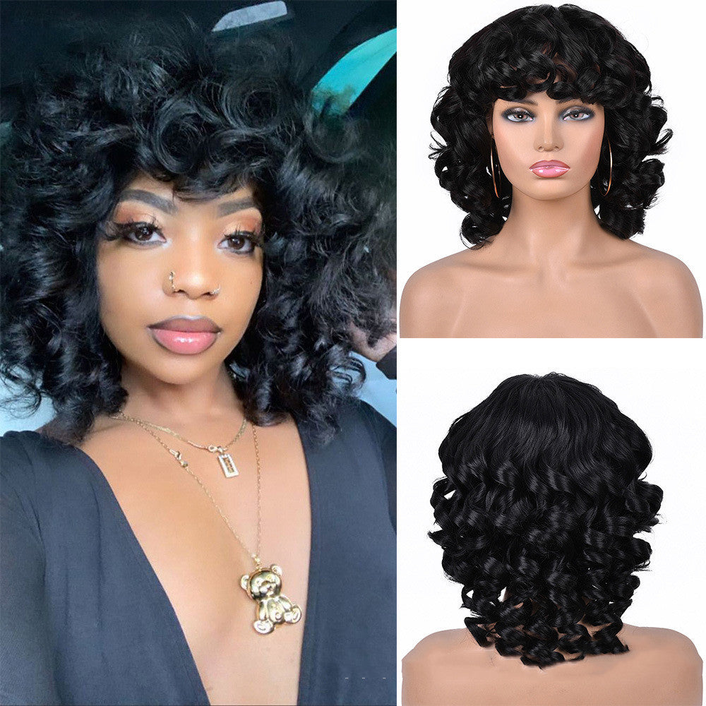 Women's Gradient Roman Volume Full Head Cover Wig