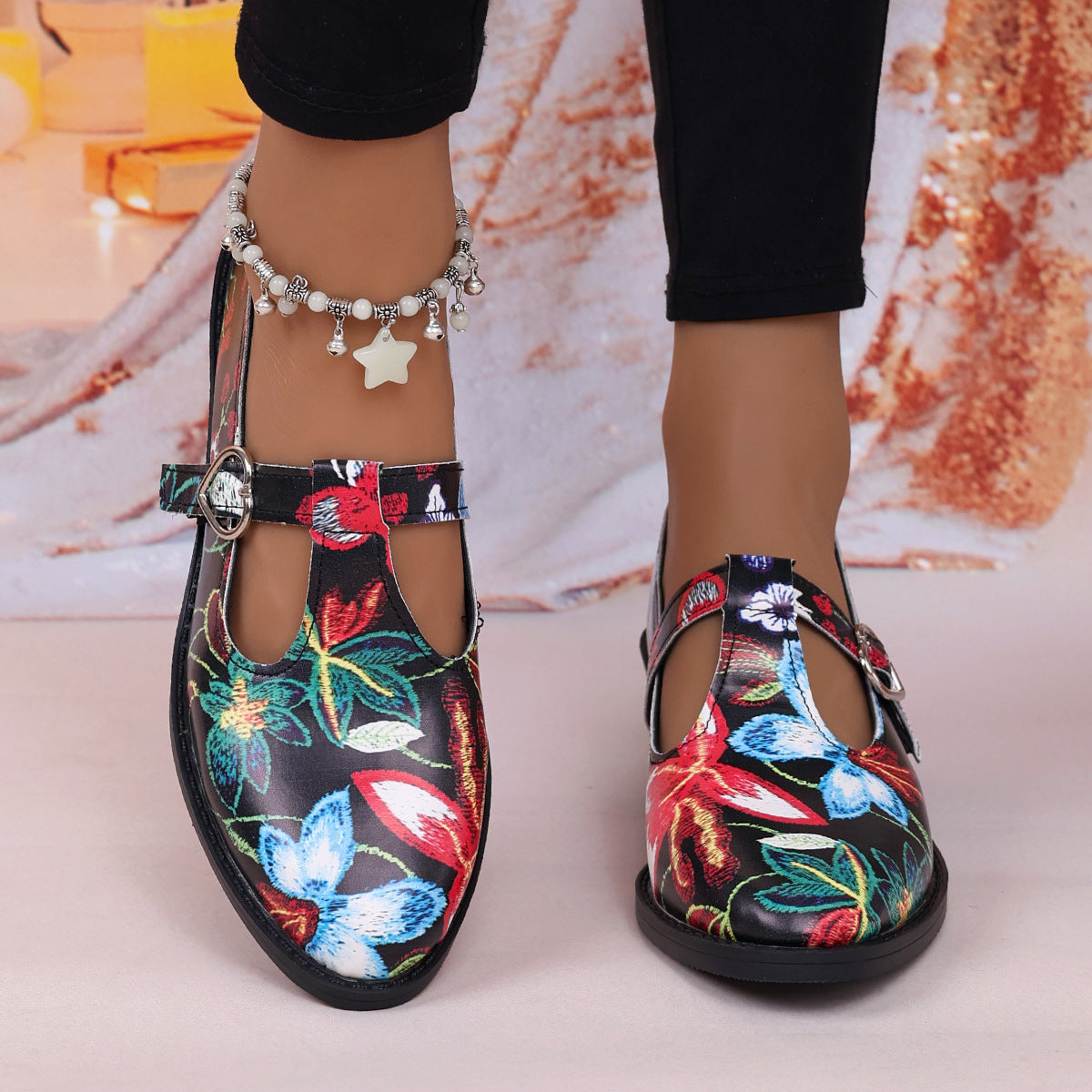 Women's Vintage Mary Jane Leather Shoes