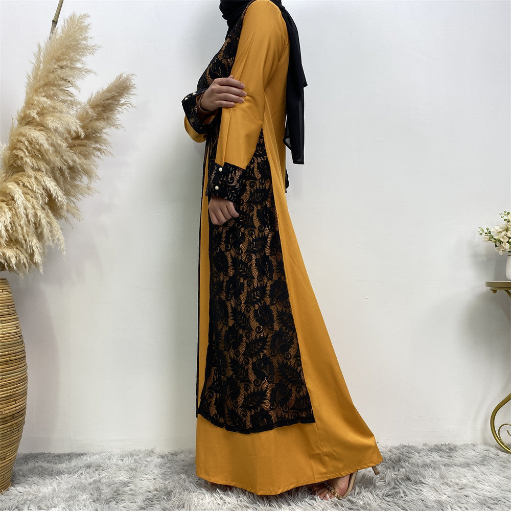 Lace Temperament Women's Clothing Arabic Clothing Robe