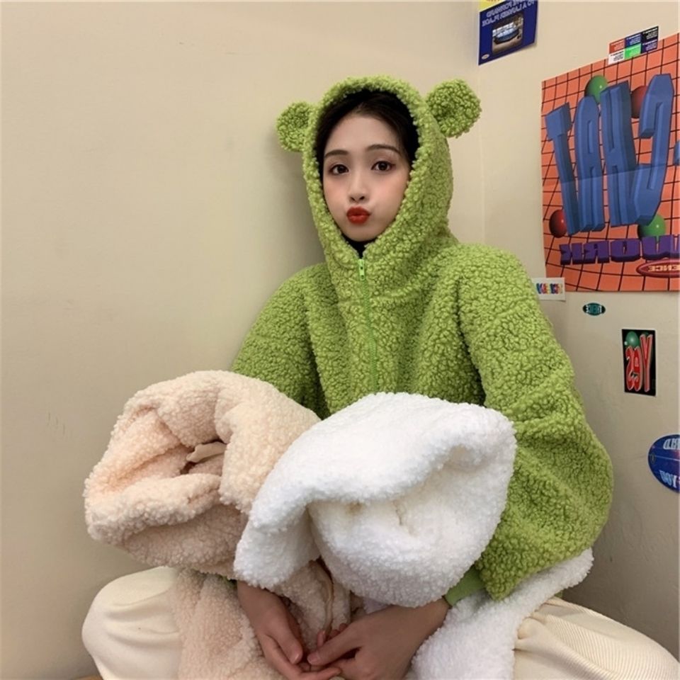 Bear Ears Funny Cute Coat Women